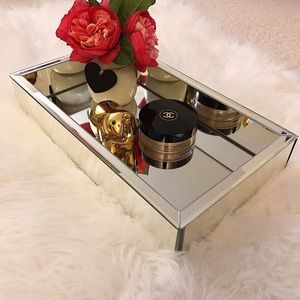 Rectangle Mirrored Tray